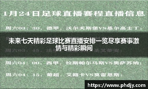 未来七天精彩足球比赛直播安排一览尽享赛事激情与精彩瞬间